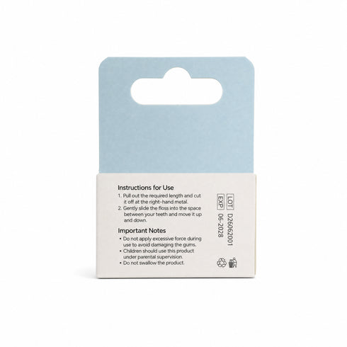 Icy Bear Satin Floss packaging back, instructions for use and important notes