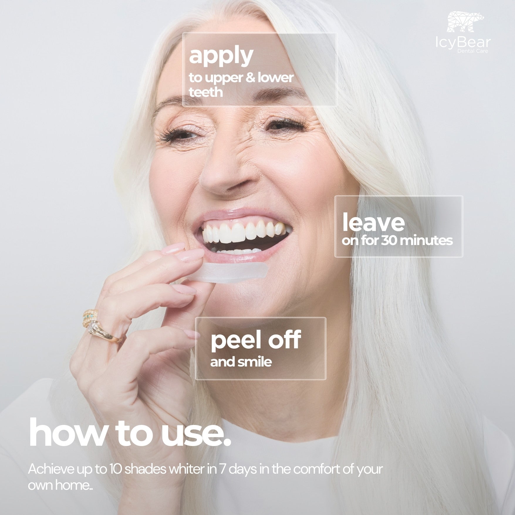 Advanced 3D Teeth Whitening Strips (U-Wraps) – Icy Bear Dental