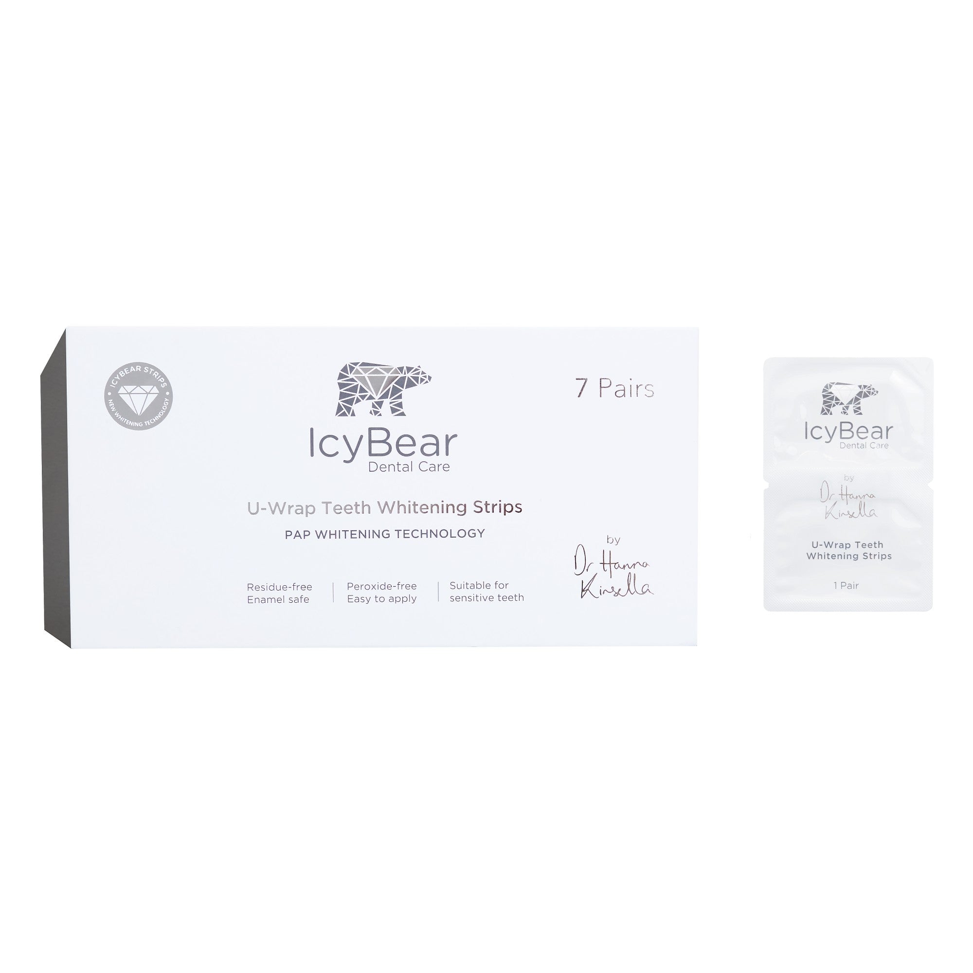IcyBear★ Advanced 3D Teeth Whitening Strips (U-Wraps) – Icy Bear Dental