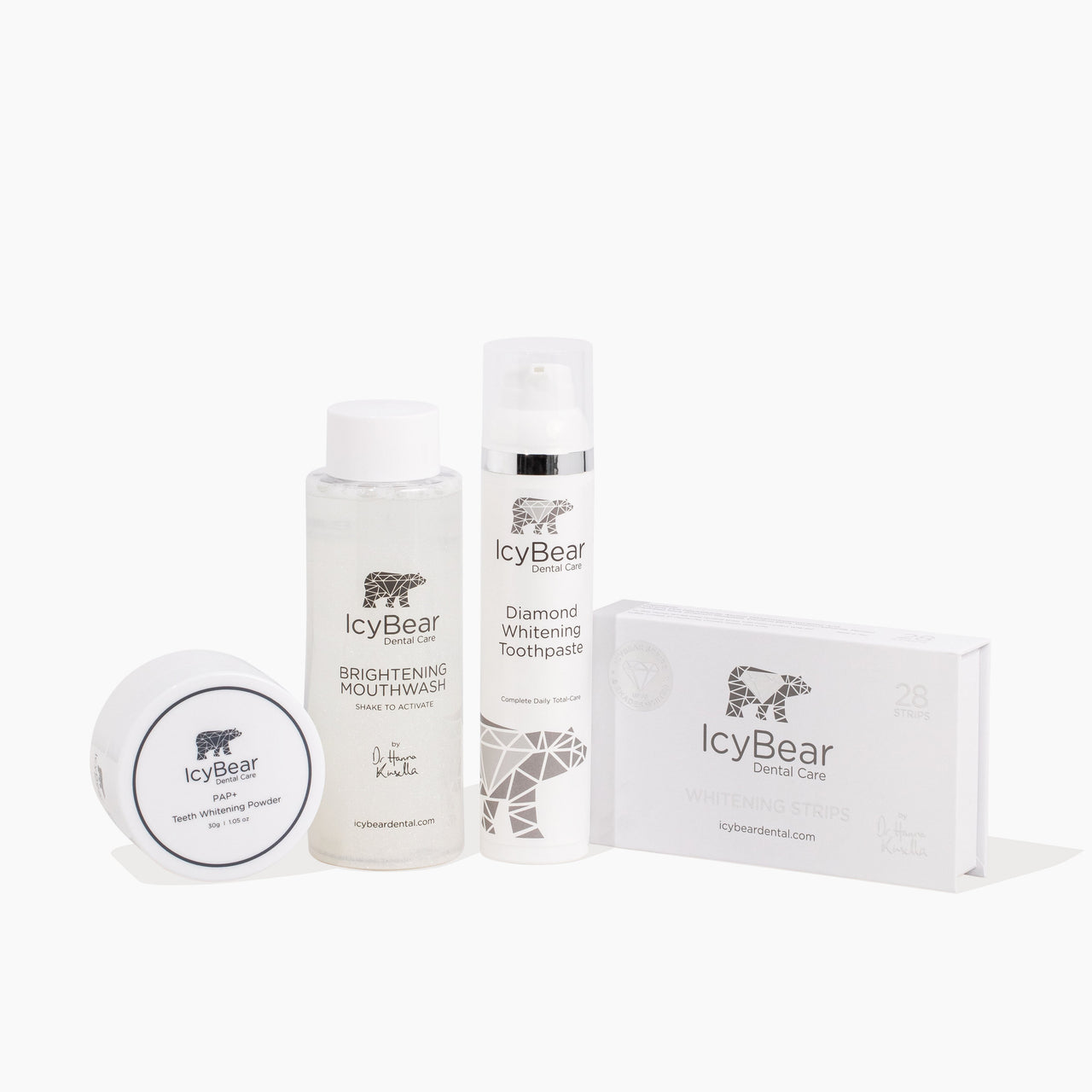Icy Bear Dental Care Anti-Stain Bundle on a white background.