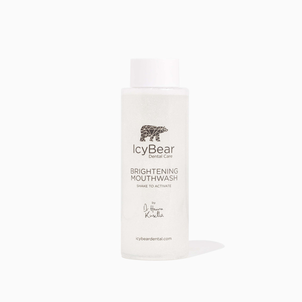 Icy Bear Dental Care Mouthwash on a white background.
