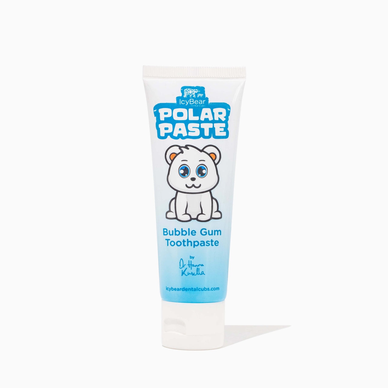 Icy Bear Dental Care Kids Toothpaste on a white background.