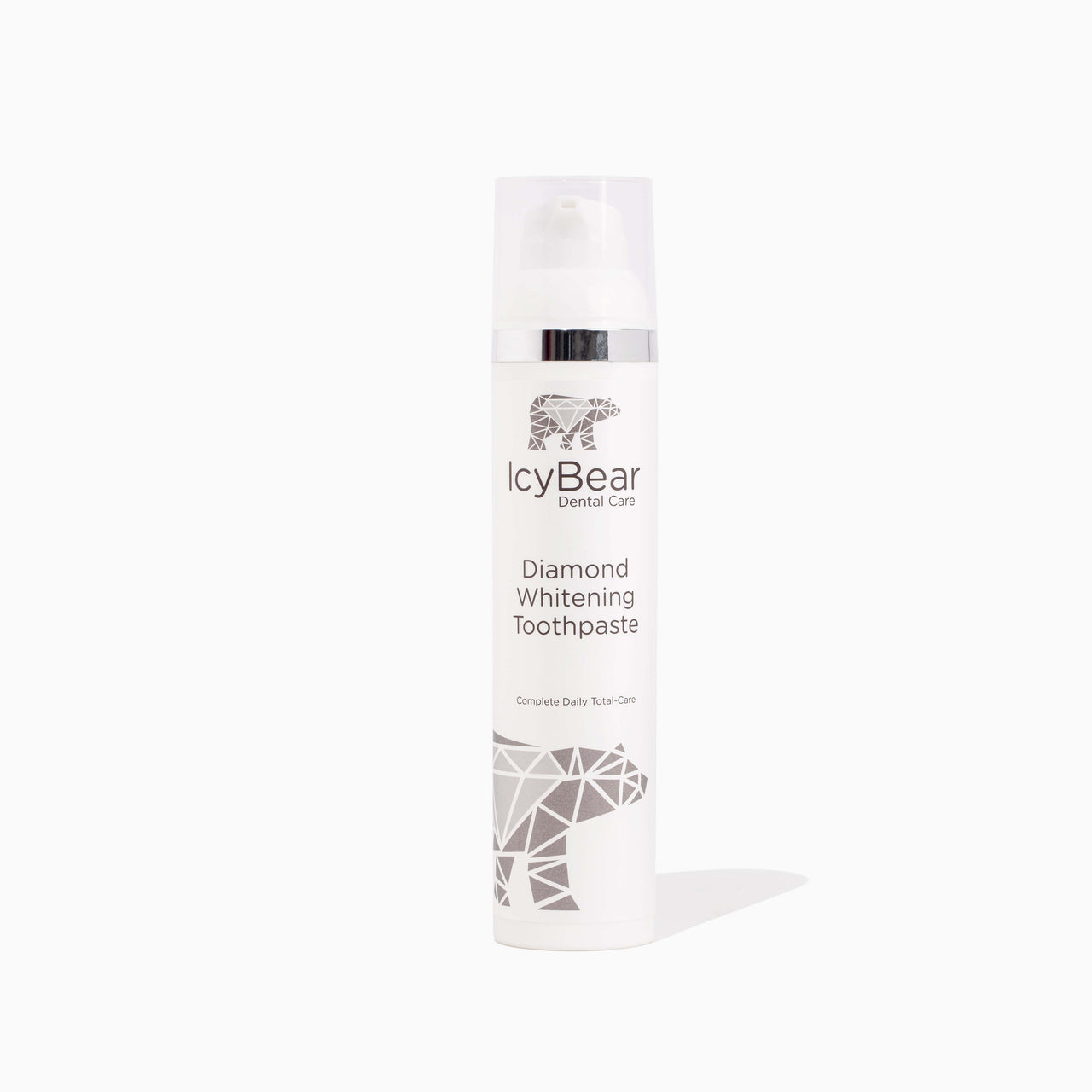 Icy Bear Dental Care Teeth Whitening Toothpaste on a white background.